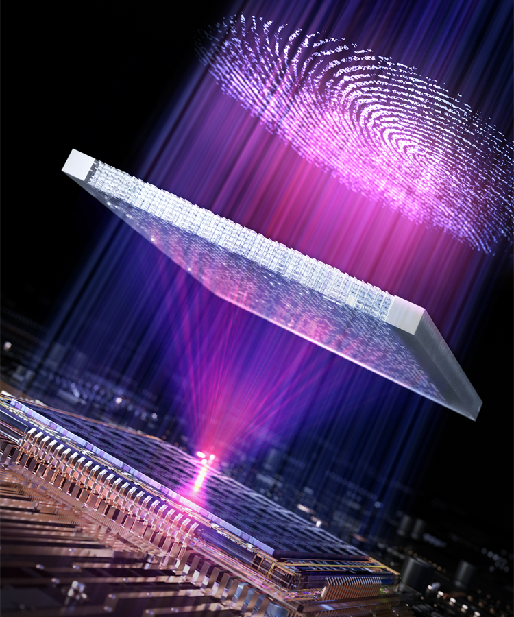 Metasurface-driven loop-diffractive neural network for ultrasonic fingerprint identification